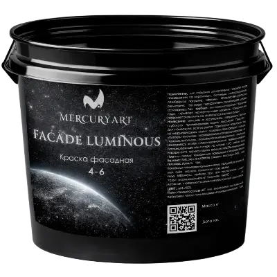 Краска фасадная MercuryArt FacadeLuminous 15кг